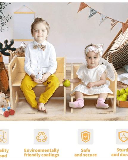 Versatile Montessori Activity Table and Chair Set for Independent Learning and Play