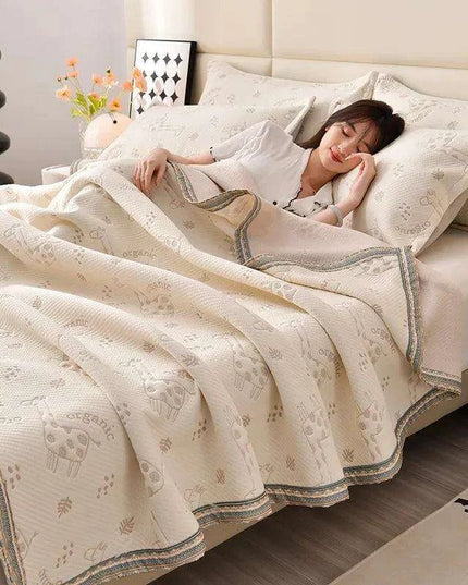Elegant Summer Jacquard Airable Duvet Blanket