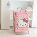 Hello Kitty Stylish Foldable Laundry Hamper: Sturdy Iron Frame & Waterproof Design - Spacious Organizer