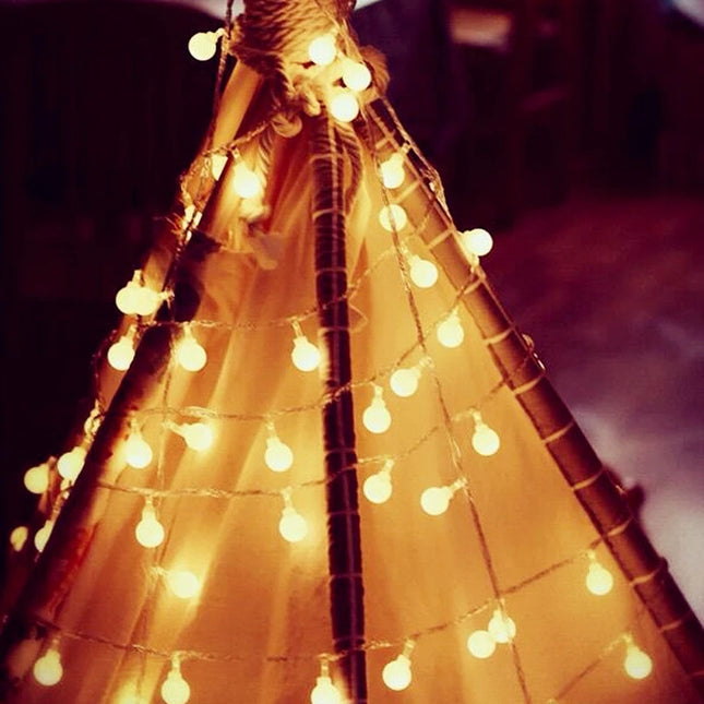 Ball LED Fairy String Lights | USB & Battery, Warm White & Multicolor, 1.5M–6M