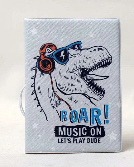 Chic 3D Printed Passport Holder with Card Slots and Faux Leather Texture