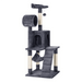 Premium Charcoal Grey Cat Tower Playground with Interactive Features - Ultimate Feline Retreat