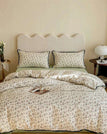 J / Full-4pcs / Flat Bedsheet