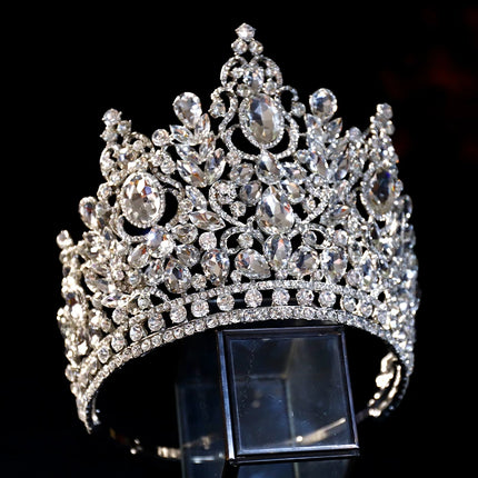 Luxury Rhinestone Tiara Crown – Bridal & Prom Hair Accessory