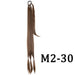 Chic Braided Ponytail Extension Set - Black & Brown Heat-Resistant Synthetic Hair Tie