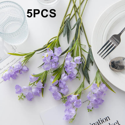 Canterbury Bell Artificial Flowers — Set of 5 or 10