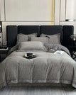Grey / Queen (4pcs) / Flat Bed Sheet