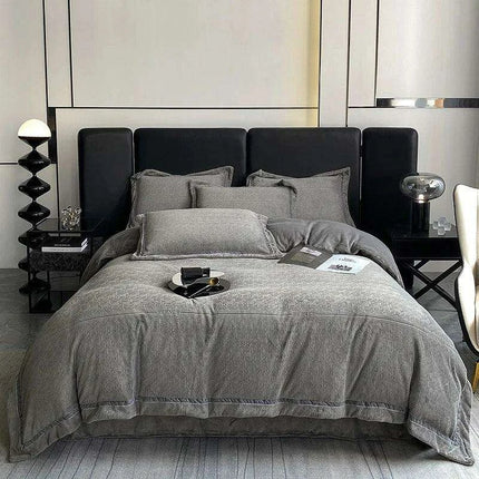 3D Plush Velvet Queen Duvet Cover Set of 4 pcs