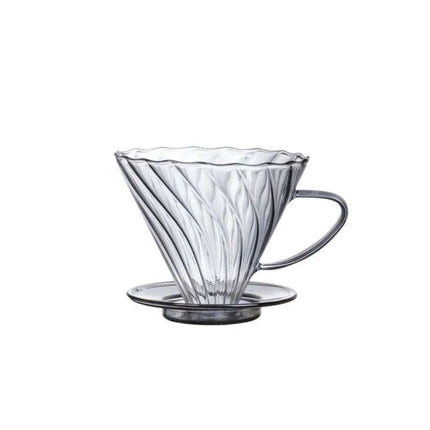 Stylish Borosilicate Glass Coffee Brewing Kit with Precision V-Funnel - Available in 300ml and 600ml Sizes