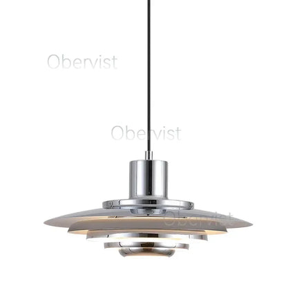 Minimalist LED Pendant Light — Nordic Metal Chandelier, E27, 38–47 cm