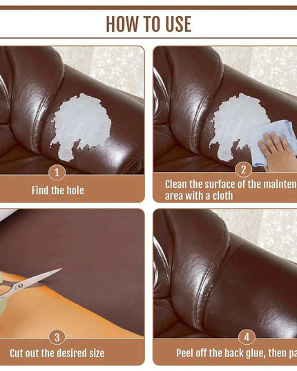 Leather Restoration Stickers - Effortless Upgrade for Furniture and Accessories