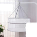 Honeycomb Windproof Portable Clothes Drying Rack with Smart Mesh Organizer
