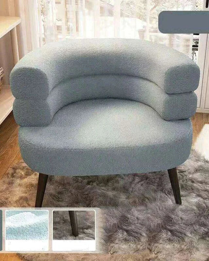 Chic Scandinavian Lounge Chair - Perfect for Makeup, Study, and Relaxation for Young Women and Students