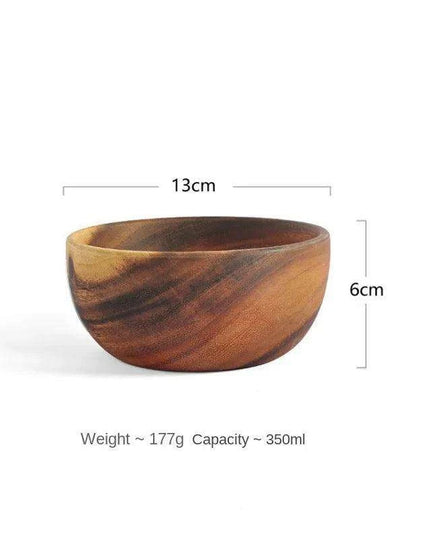 Chic Acacia Wooden Bowl for Children - A Stylish Addition to Mealtime