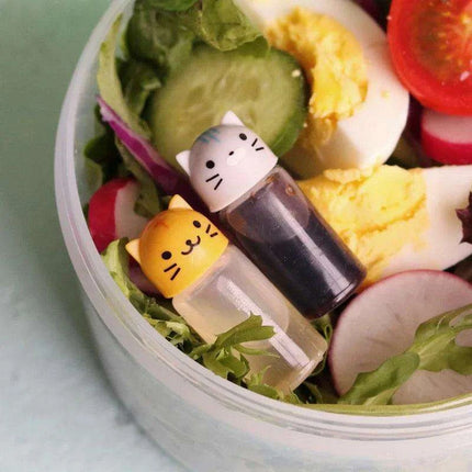 Charming Pet-Themed Sauce Dispenser Set – Bento Bliss Essentials