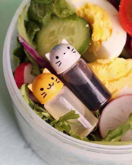 Charming Pet-Themed Sauce Dispenser Set – Bento Bliss Essentials