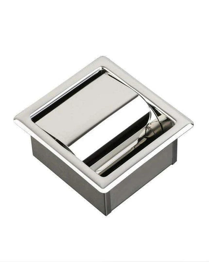 Modern Matte Black Wall-Mounted Toilet Paper Holder for Chic Bathrooms