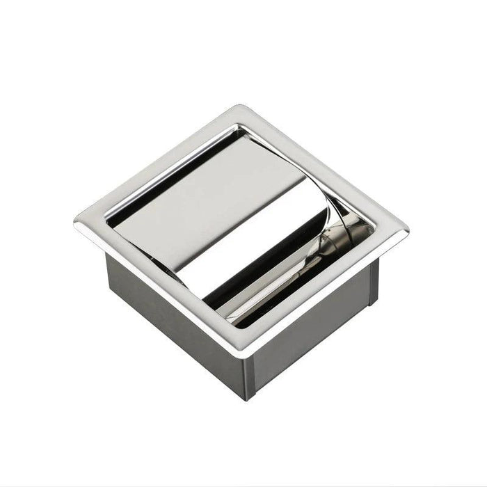Modern Matte Black Wall-Mounted Toilet Paper Holder for Chic Bathrooms