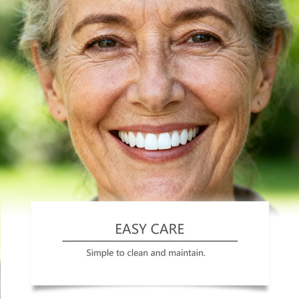 Natural-Look Silicone Upper and Lower Denture Set