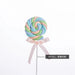 Charming Faux Cotton Candy Lollipop - Ideal for Sweet Displays, Kids' Photography, and Wedding Decorations
