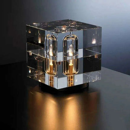 Elegant Nordic Crystal LED Desk Lamp - Adjustable Contemporary Lighting Fixture
