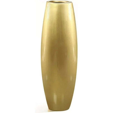 Opulent Gold Resin Tall Vase for Stylish Home and Garden Decor