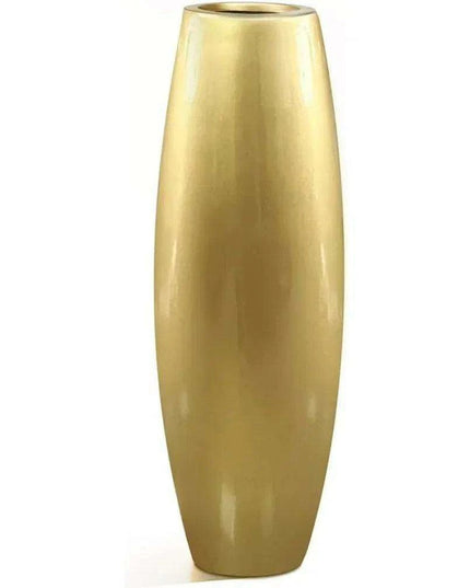 Opulent Gold Resin Tall Vase for Stylish Home and Garden Decor