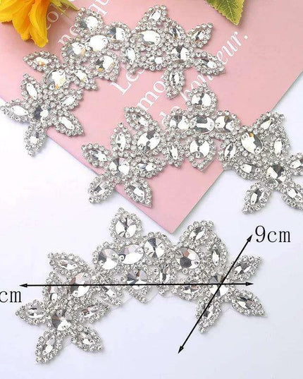 Sparkling Crystal-Studded Rhinestone Waist Appliqué Belt