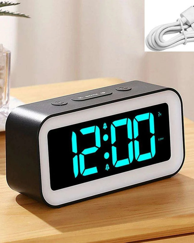 Smart RGB LED Alarm Clock with Sound-Activated Backlight and Multi-Display Options - Ideal Home Decor
