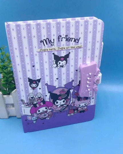 Delightful Sanrio Creative Notebook Set with Secret Code Lock & Inspiring Stationery Kit for Young Innovators