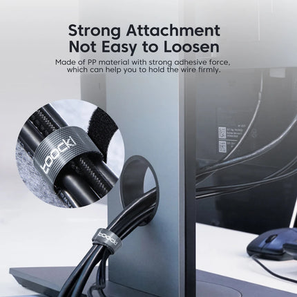 Toocki Cable Organizer - USB Wire Winder & Cord Ties
