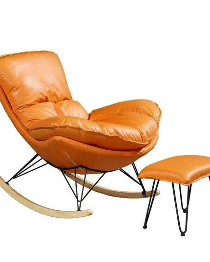 Elegant Lobster Leather Rocking Lounge Chair with Unmatched Comfort and Style