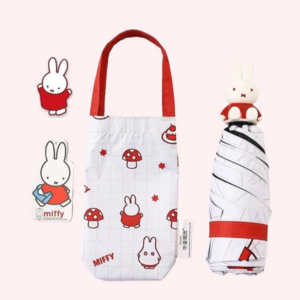 Miffy Mini Folding Umbrella — Compact Sun Protection Parasol for Girls