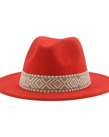 Versatile Unisex Panama Cowboy Hat - Wide Brim Fedora in Classic Camel, Black, and White Felt Options