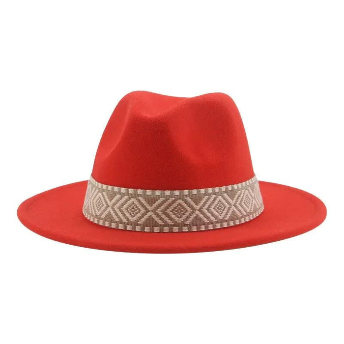 Versatile Unisex Panama Cowboy Hat - Wide Brim Fedora in Classic Camel, Black, and White Felt Options