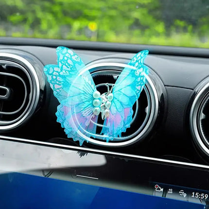 Moving Butterfly Car Dashboard Decor Car Center Console Air Outlet Dec