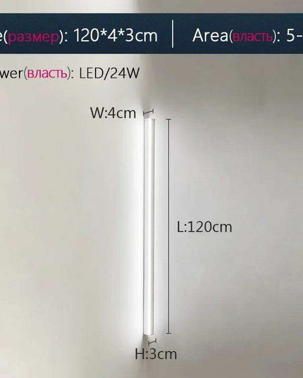 Sleek Nordic Waterproof LED Strip Wall Lamp Set with Remote Control - Ideal Outdoor Lighting Solution