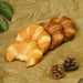 Realistic Golden Lava Croissant Bread Replica - Ideal for Photography and Decorative Displays