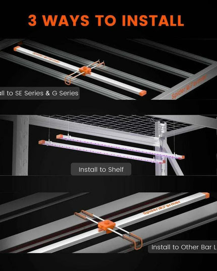 Spider Farmer 40W UV IR LED Grow Light Bars: Boost Indoor Plant Growth for Maximum Harvests
