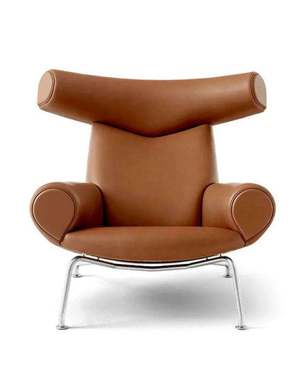 Nordic Luxury Leather Lounge Chair for Contemporary Living Spaces
