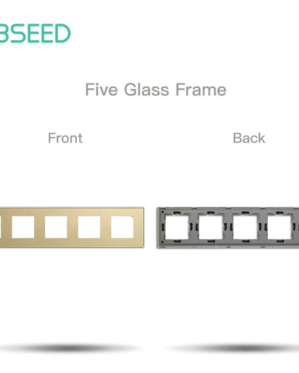 Luxurious Gold Glass Smart WiFi Wall Switch - Advanced Home Automation Solution