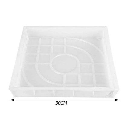 DIY Plastic Paving Mold for Garden Pathways - Heavy-Duty Cement Stepping Stone Maker