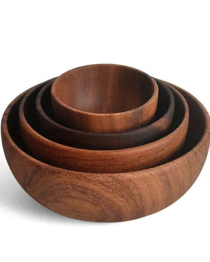 Chic Acacia Wooden Bowl for Children - A Stylish Addition to Mealtime