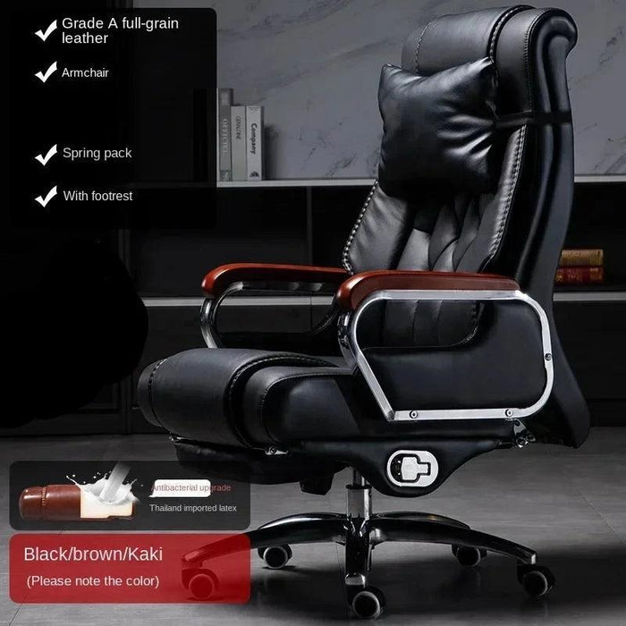 Elegant Leather Office Chair for Executive Comfort