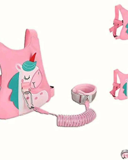 Charming Toddler Safety Backpack with Angel Wings and Anti-Lost Wrist Link