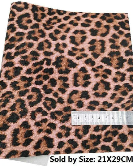 Glittery Pink Tiger & Serpent Faux Leather DIY Crafting Set