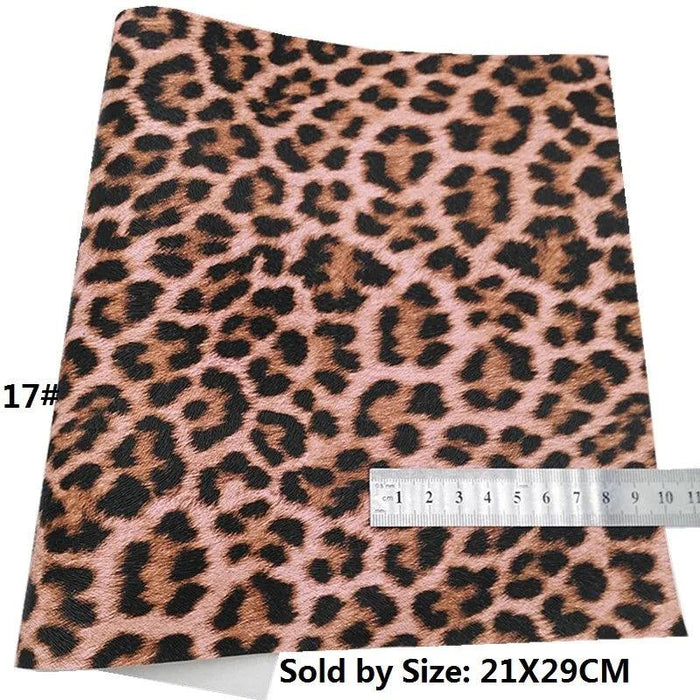 Glittery Pink Tiger & Serpent Faux Leather DIY Crafting Set