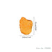 Set of 6 Realistic Artificial Fried Chicken Nuggets for Food Styling and Photography