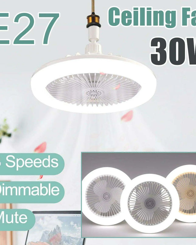 Intelligent Customizable Ceiling Fan with Ambiance Lighting for Modern Spaces
