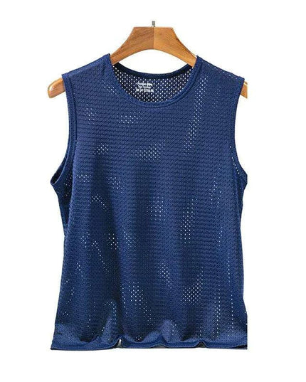 Men's Slim Fit Summer Muscle Tank Top - Quick-Drying Sleeveless Vest for Bodybuilding